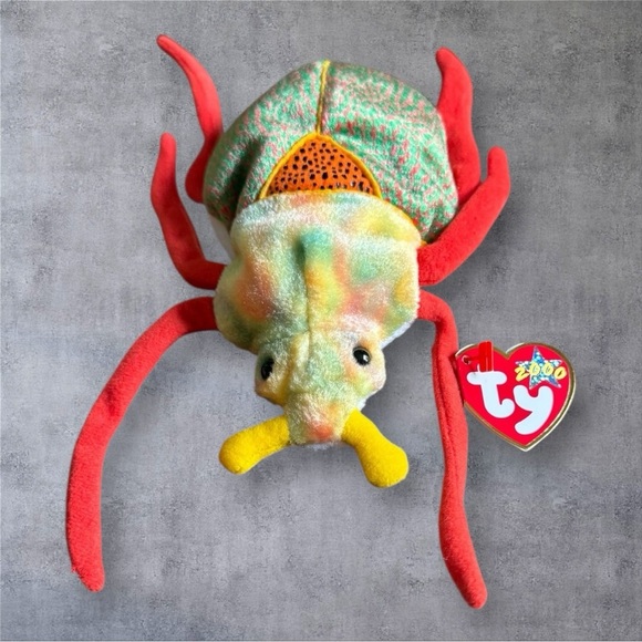 Ty Beanie Babies Multicolor Reptile and Insect Plush Set - NWT - Picture 9 of 12